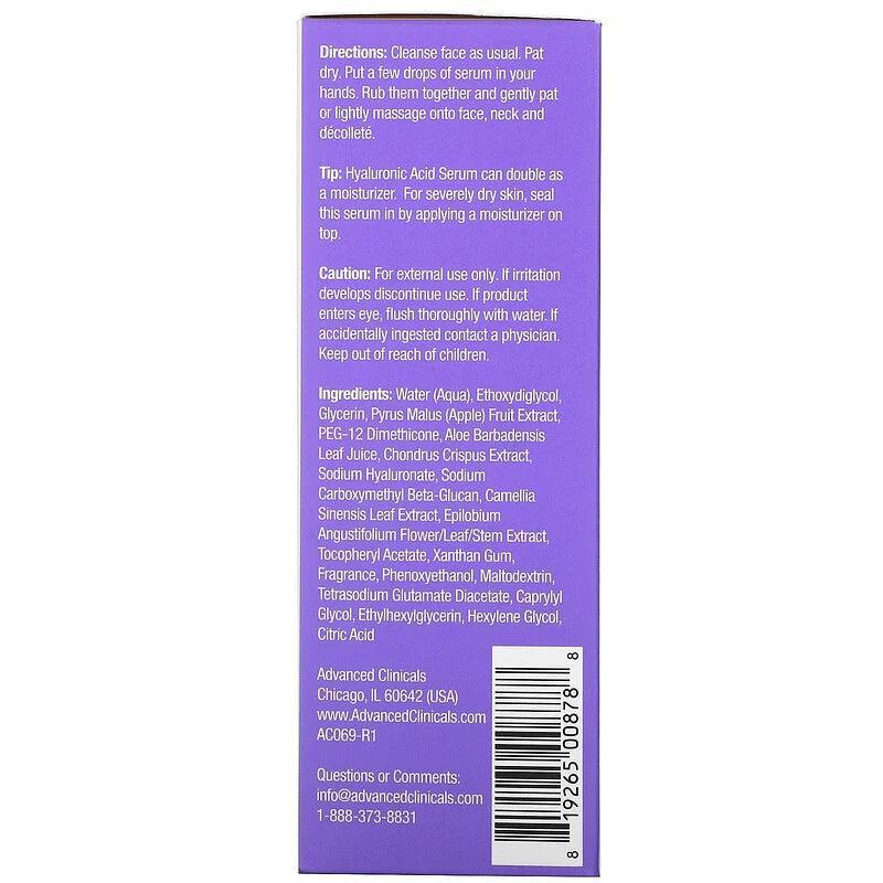 Fuktighetsgivende serum 52 ml - Biohack