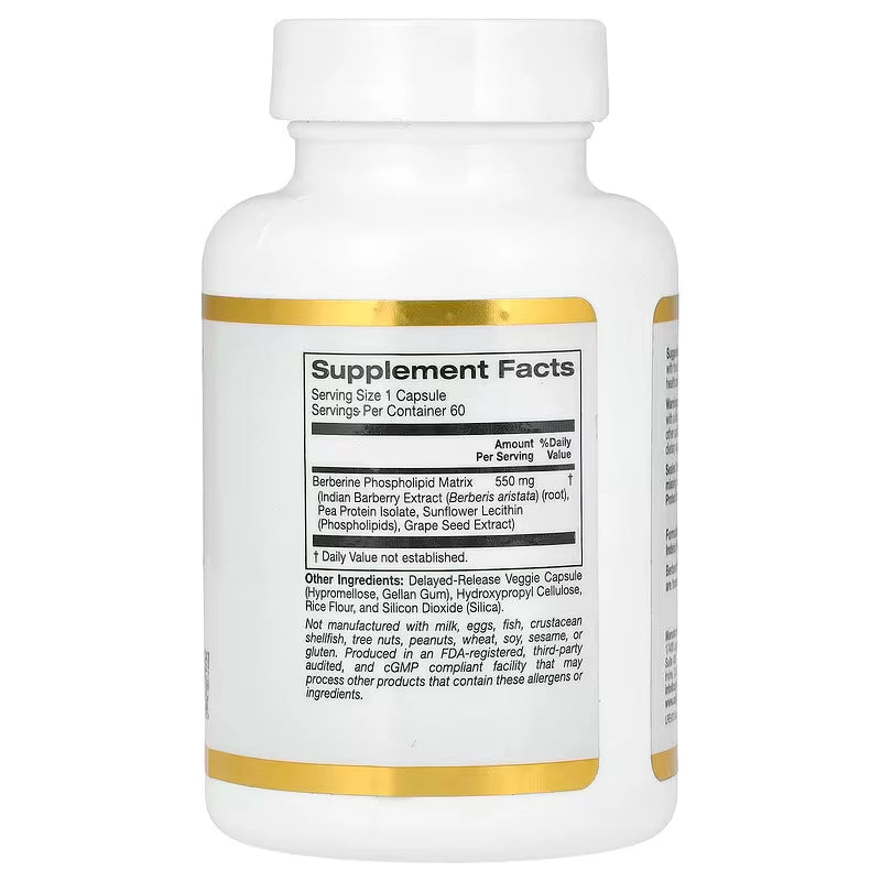 Berberine Advanced 550 mg, 60 Kapsler