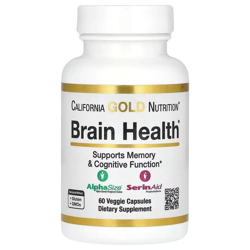 California Gold Nutrition, Brain Health, 60 kapsler
