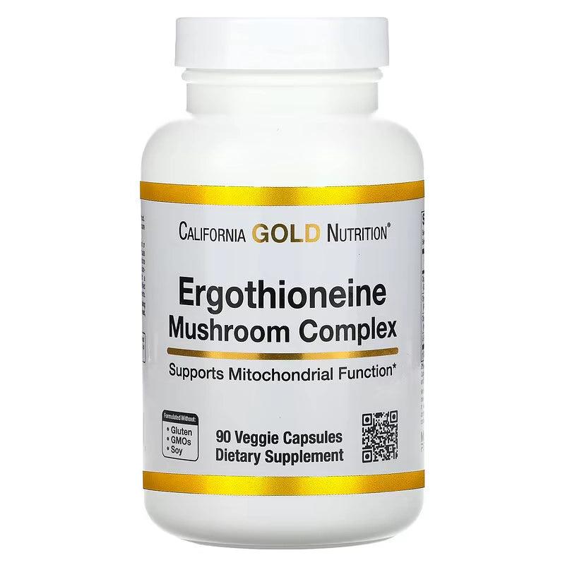 California Gold Nutrition, Ergothioneine Mushroom Complex, 90 Veganske Kapsler (3 mnd)