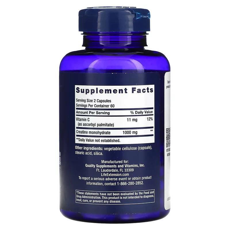 Life Extension Kreatinkapsler 500 mg - Biohack