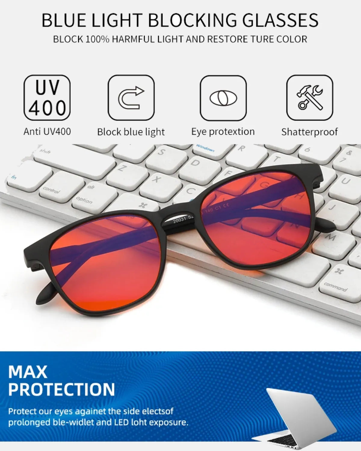 Night Vision – 100% Blålysblokkering for Bedre Søvn