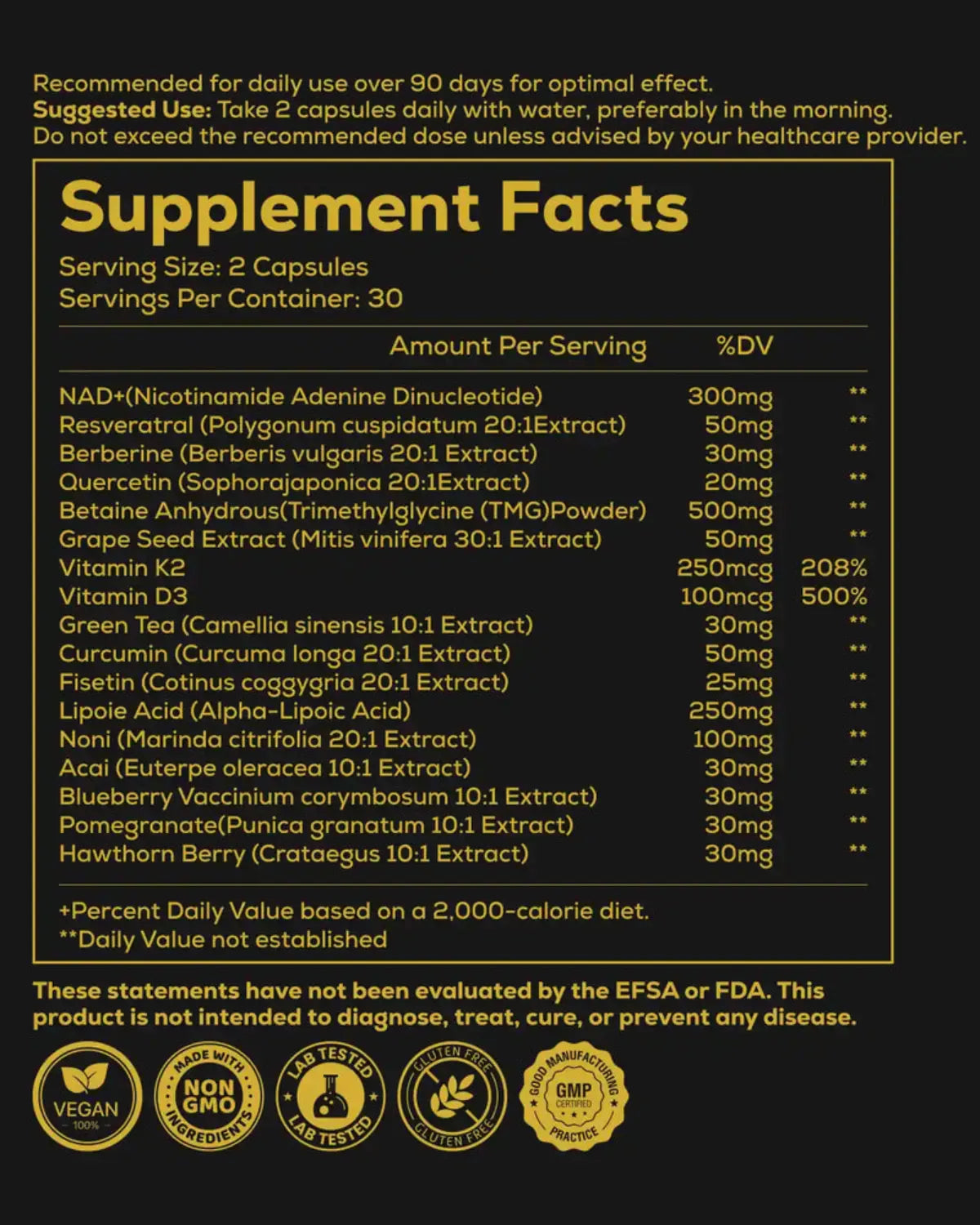 AGE REVERSE NAD+ 60 Kapsler