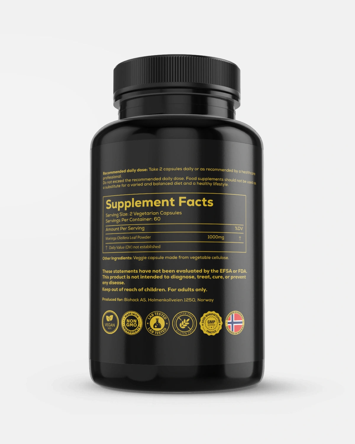 Moringa | 1000 mg | 120 Kapsler