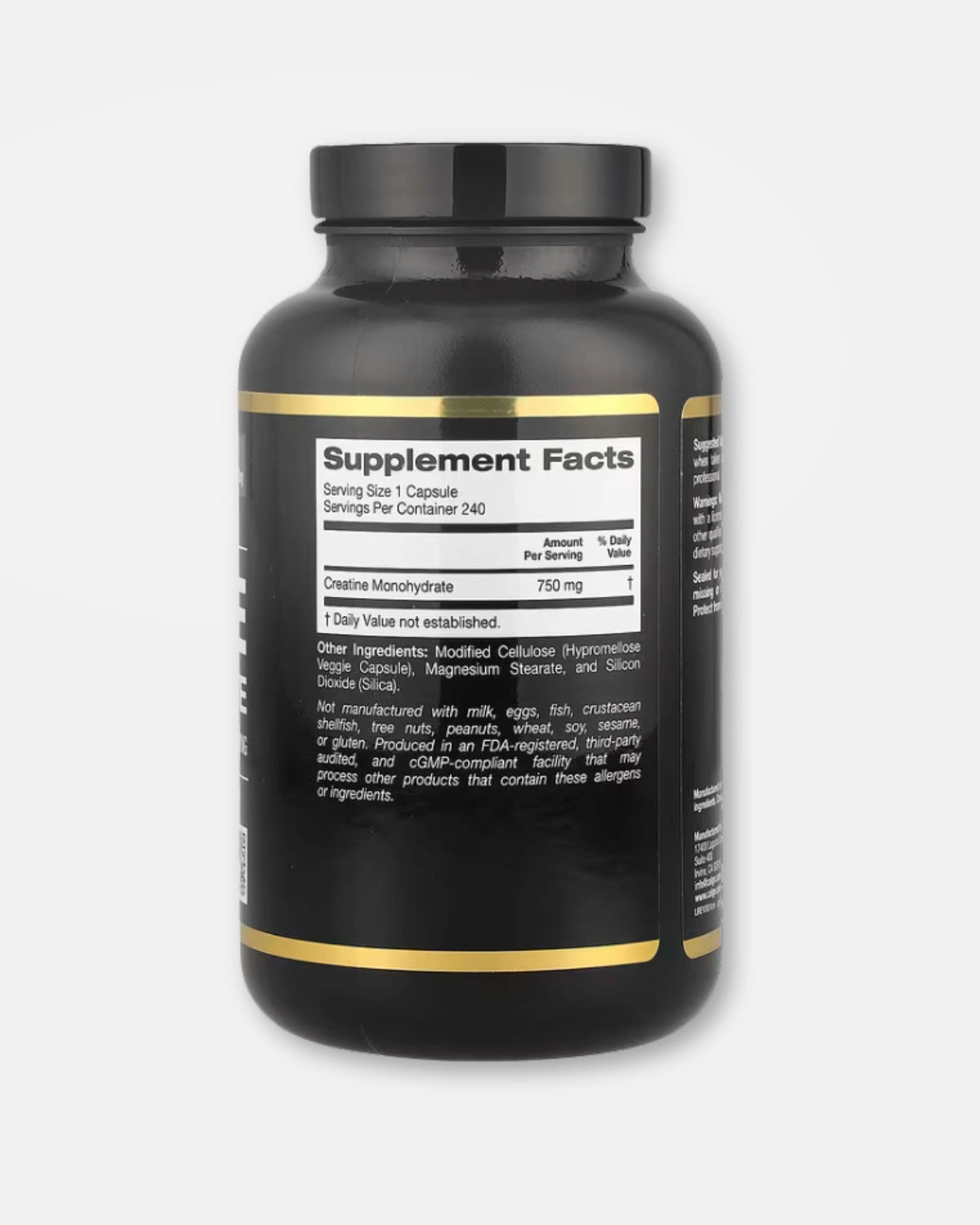 Kreatinkapsler 750 mg 240 Kapsler