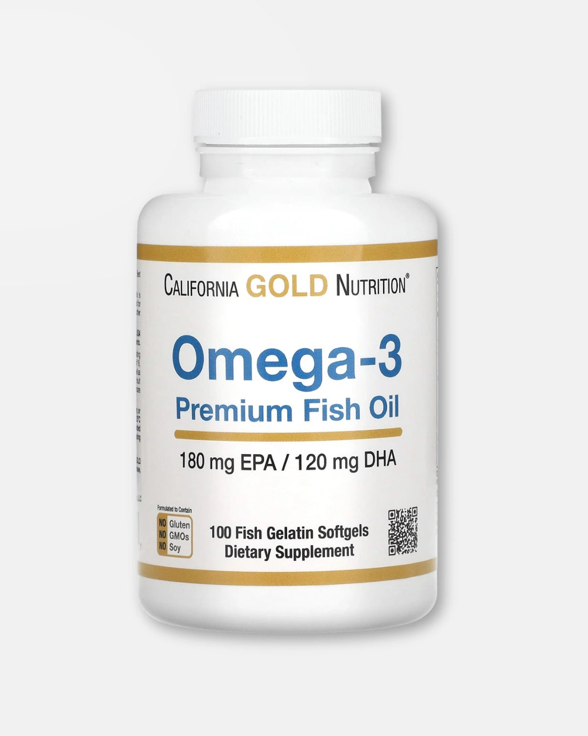Omega-3 Premium Fiskeolje 100 Kapsler