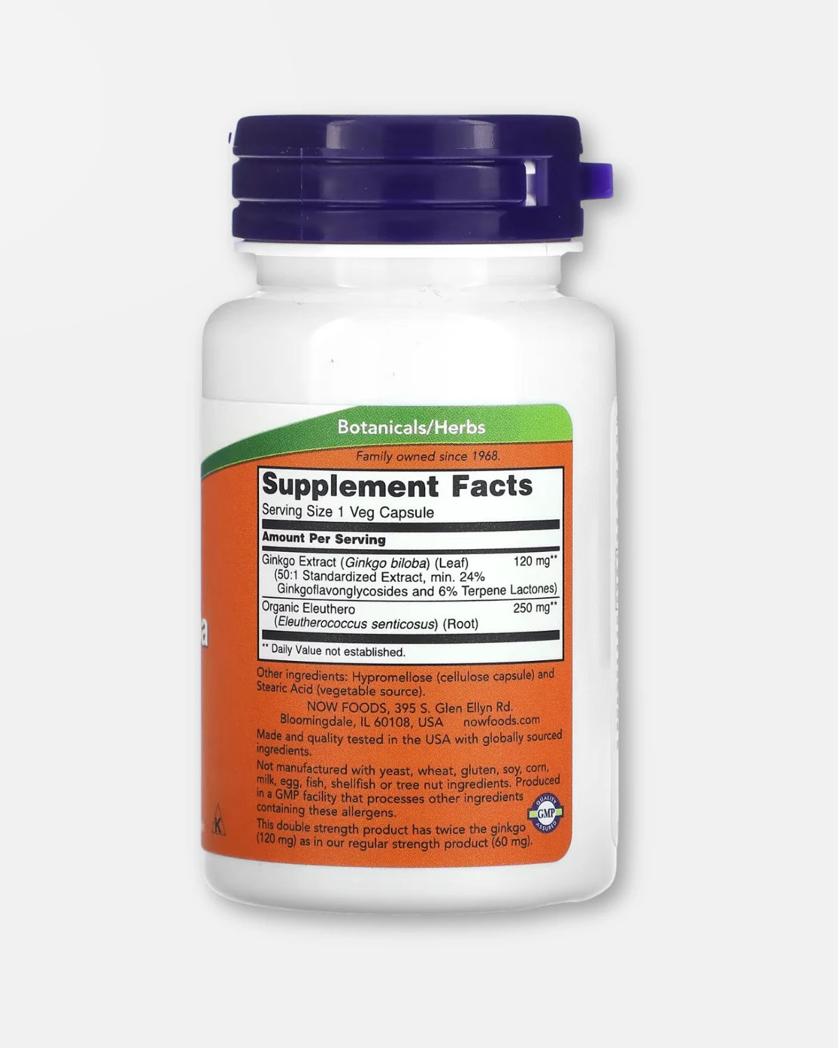 Ginkgo Biloba, 120 mg – 50 Kapsler