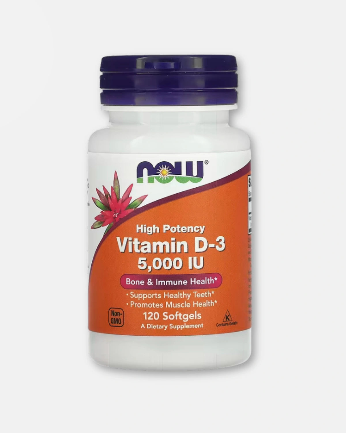 Vitamin D3 – 5 000 IU (125 mcg) – 120 kapsler