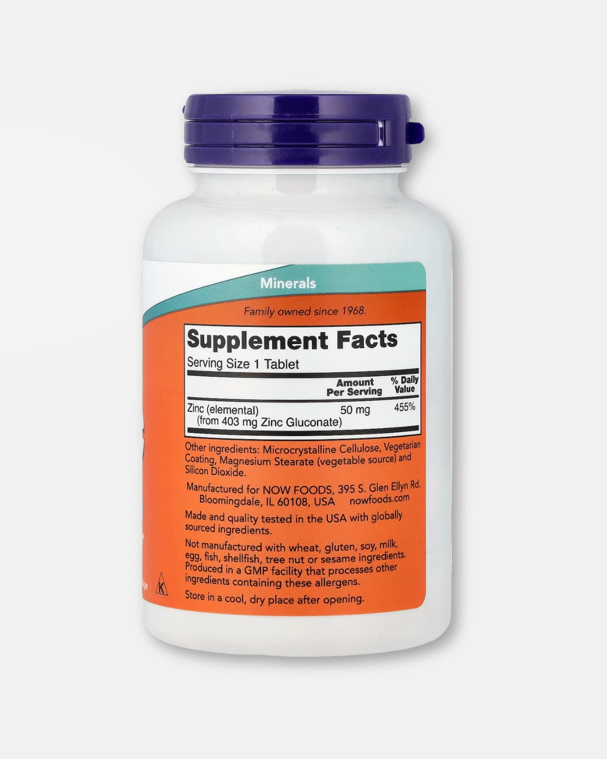 Zinc 50 mg - 250 kapsler