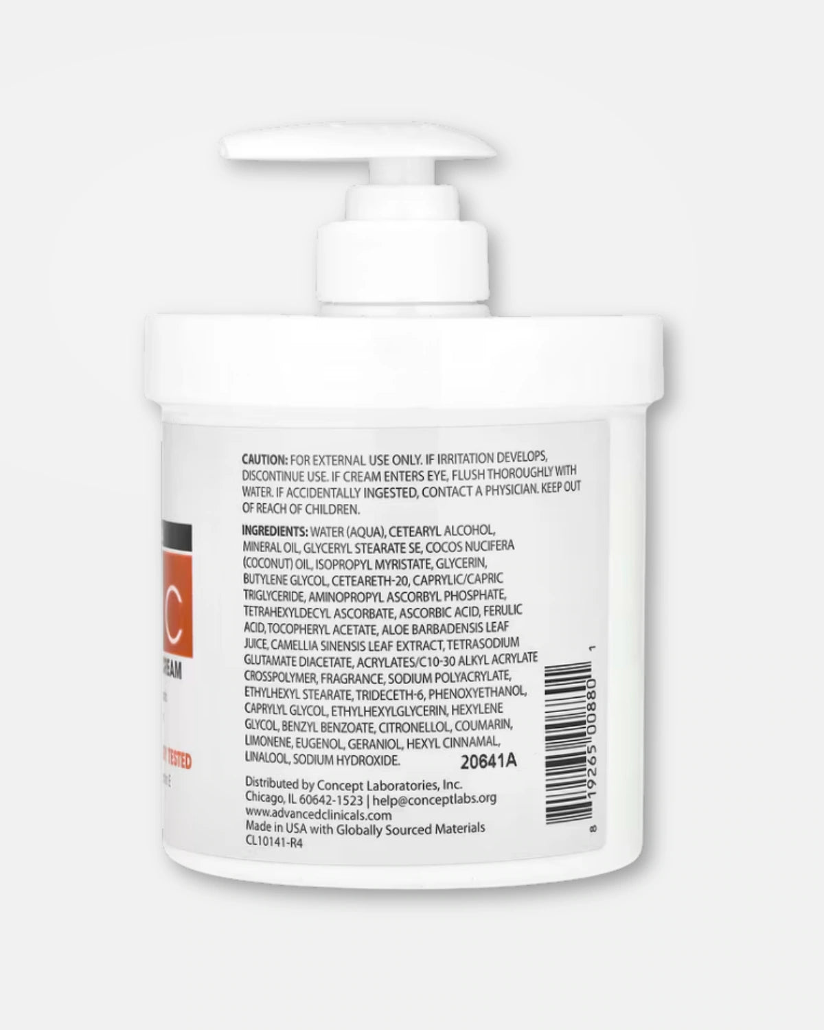 Fuktighetskrem for glød med C-vitamin 454g